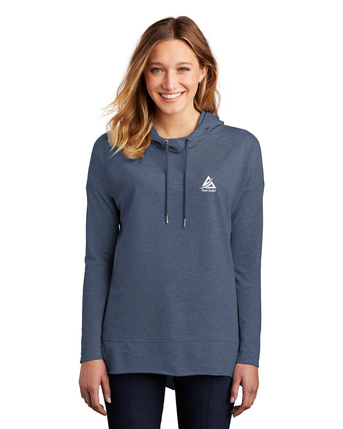 District DT671 Womens Featherweight French Terry Hoodie