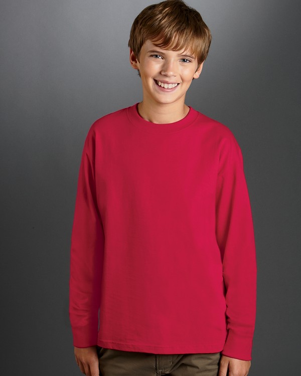 Fruit of the Loom 4930B Youth Heavy Cotton HD Long-Sleeve T-Shirt