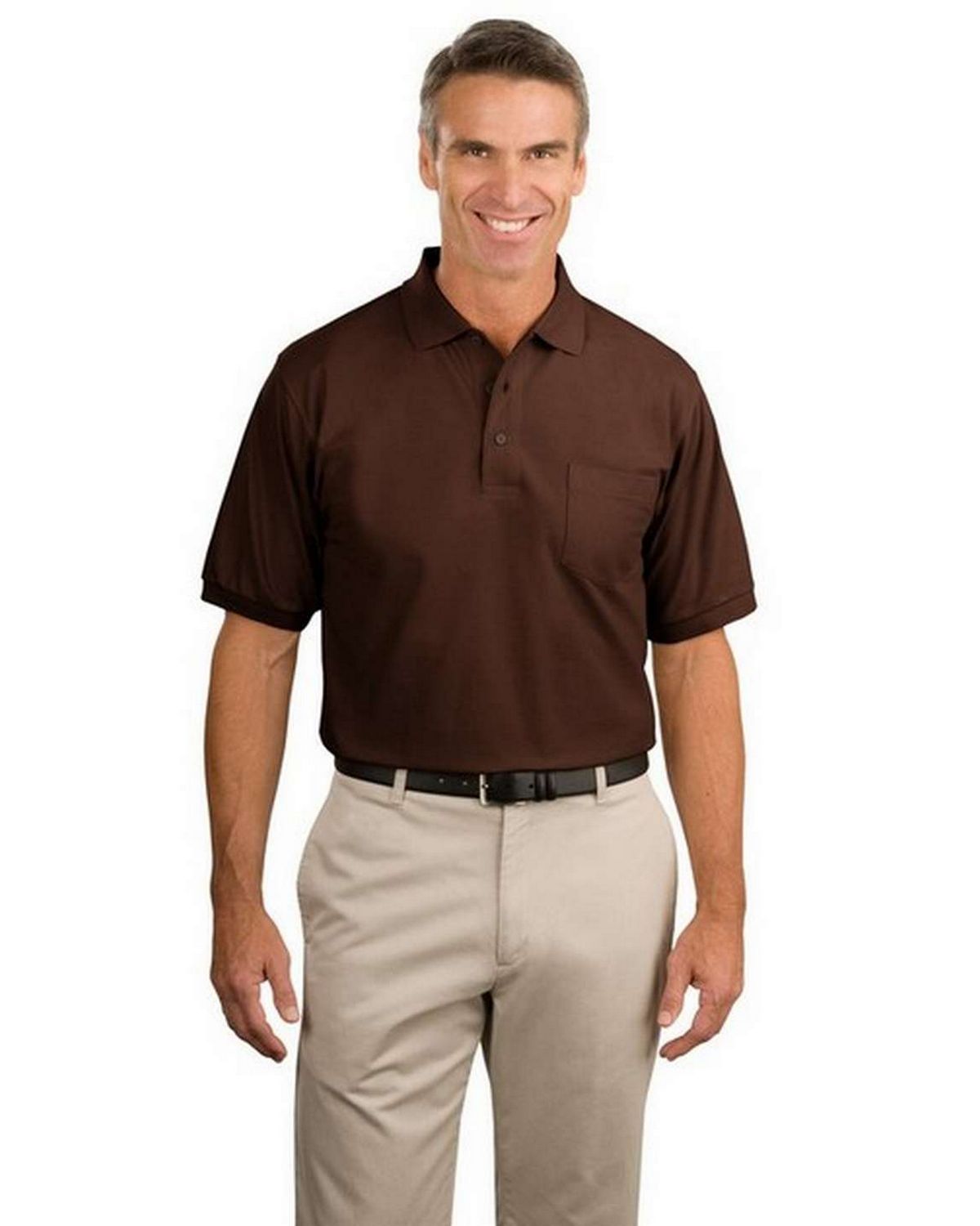 Port Authority TLK500P Tall Silk Touch Polo with Pocket