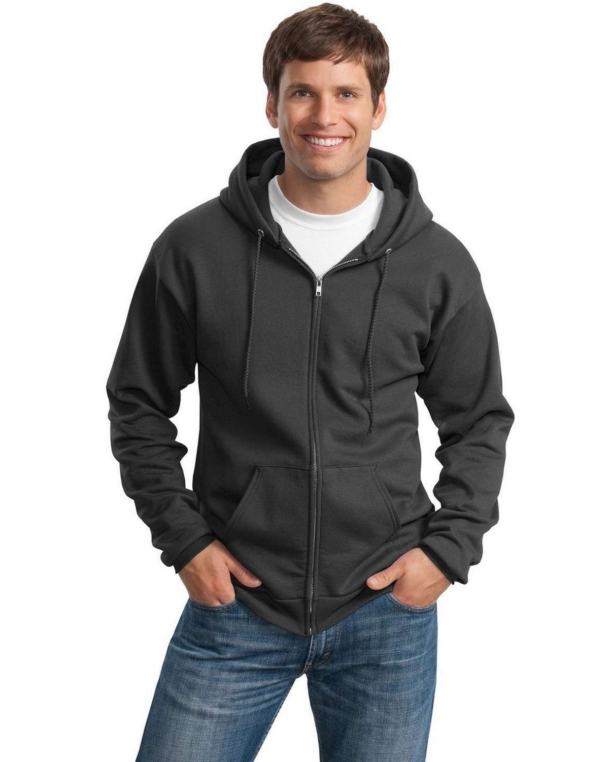 Port & Company PC90ZH Full Zip Hooded Sweatshirt