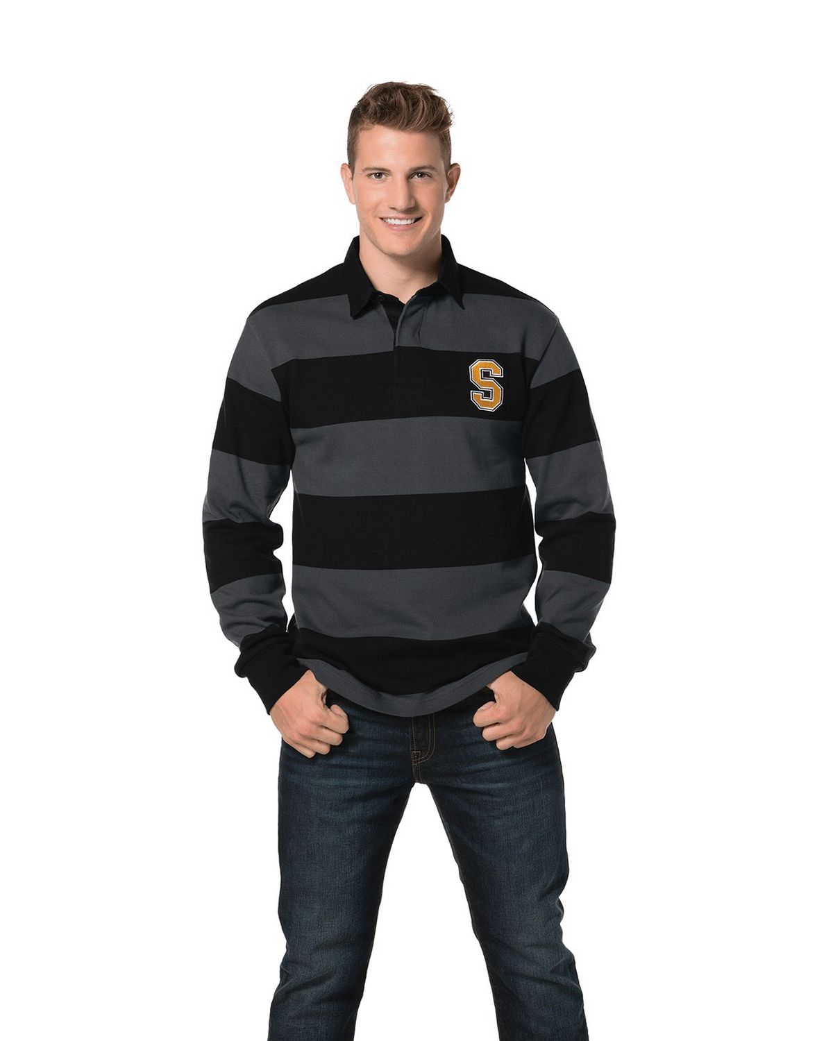 Sport-Tek ST301 Classic Long Sleeve Rugby Polo